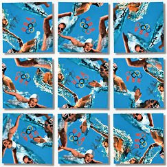 b. dazzle, Inc. / Swimming Champions Scramble Squares 9-Piece Puzzle