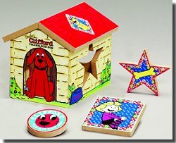Scholastic Entertainment Clifford The Big Red Dog Wooden Shape Sorter